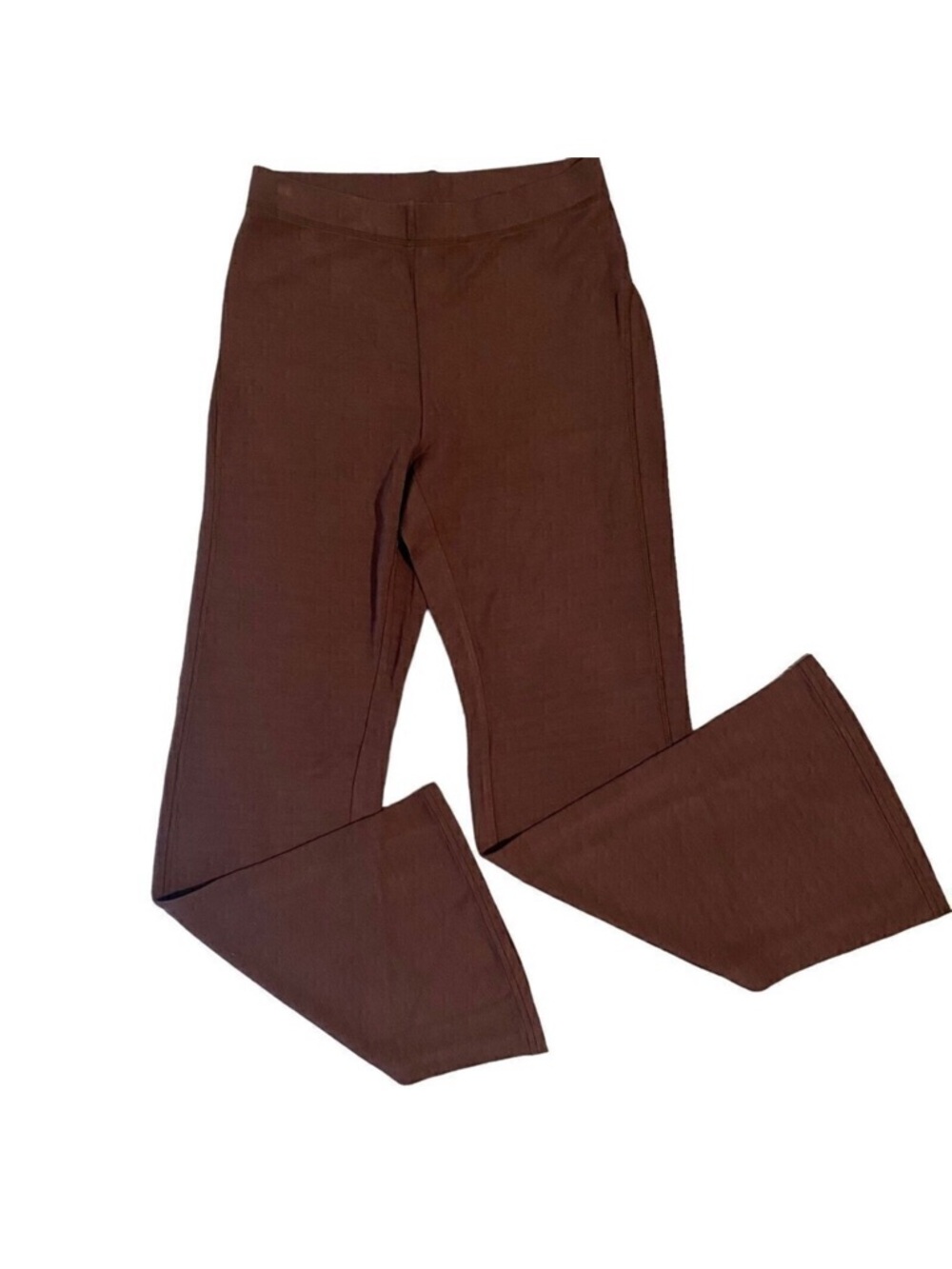 & Other Stories Size 4 Viscose straight Leg pull on Brown Knit Pants